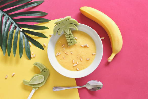 Mangovo-bananove smoothie